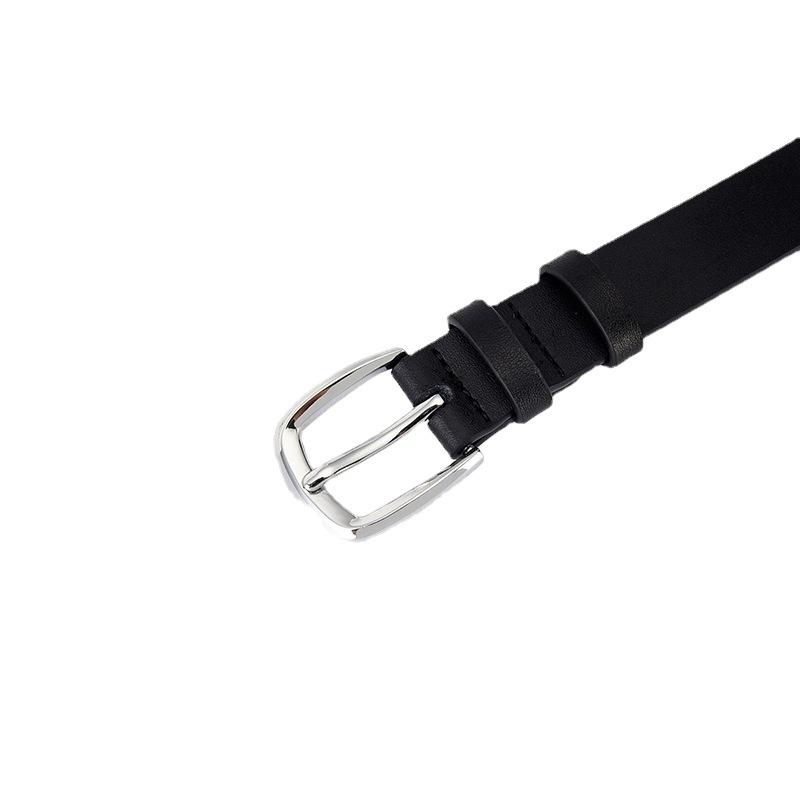 Pin Buckle Belt Women'S Simple Smooth Suit Jeans Decoration High-End Wind Belt Women