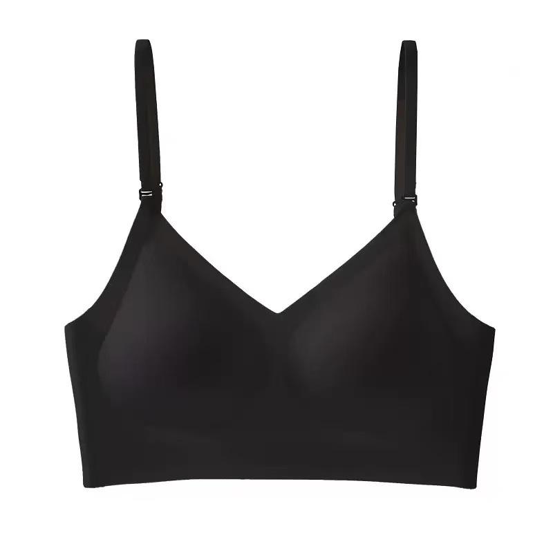 8-Color Seamless Backless U-Shaped Halter Bra for Women