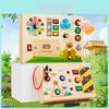Hölzernes Switch-Spielbrett Kinder-Puzzle-Spielzeugset Mit LED-Leuchten Für Frühe Kindheit Lernen Und Entwicklung