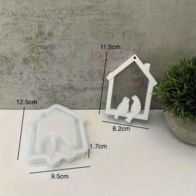 Indoor Bird Shaped Pendant Mold Home Creative House Bird Decoration Ornament Mold Bird Wall Decoration Gypsum Mold Wholesale