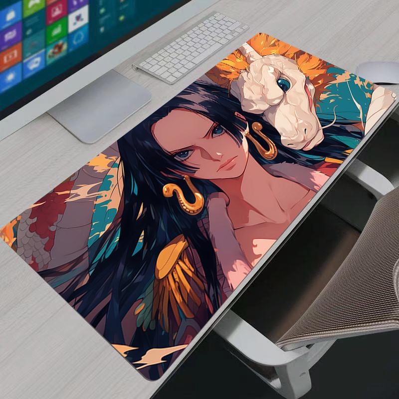 

Anime Mouse Padone Piece Boa·Hancock HD Print Computer Gamer Locking Edge Mousepad XXL Keyboard PC Mice Mats Pad For LOL Csgo 30x60x0.2cm