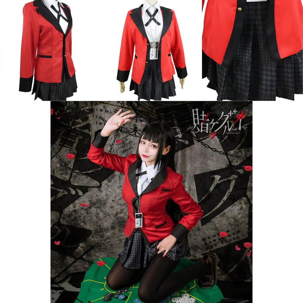 Classic Kakegurui Jabami Yumeko School Uniform Cosplay Outfit For Halloween Celebrations