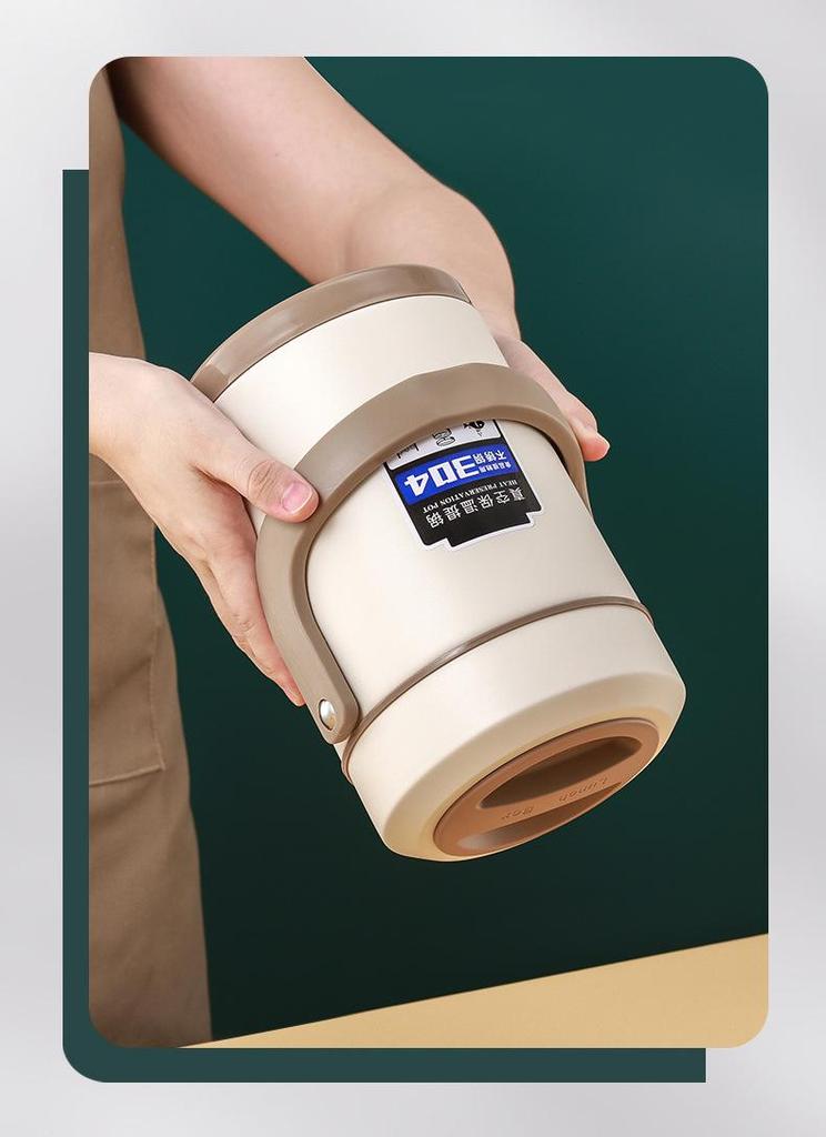 Thermos Isolato Sottovuoto in Acciaio Inossidabile 304 per Studenti e Professionisti (Due/Tre Strati, Portatile)