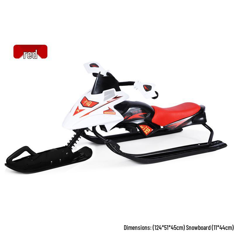 Adult-Child Dual-Use Cross-Country Sled with Brakes for Snow and Ice