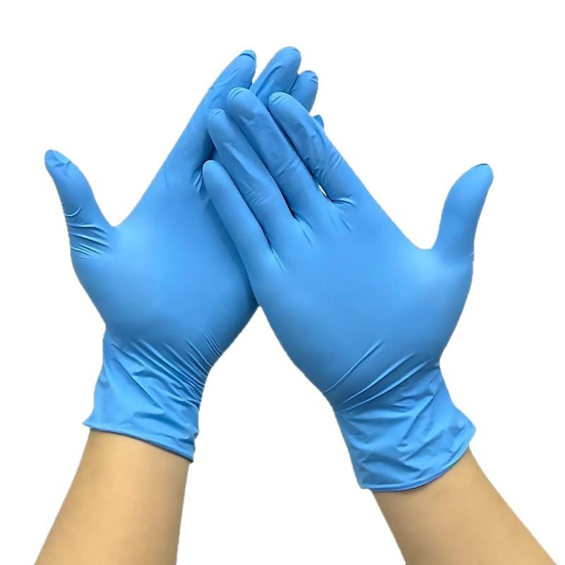 Durable Thickened Nitrile Gloves, Powder-Free, High Elasticity, Food Grade, Waterproof, Oil-Proof, Ideal for Household Cleaning.