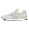 574 Unisex Fabric Suede Low Top Casual Running Shoes Ivory White ML574CS2