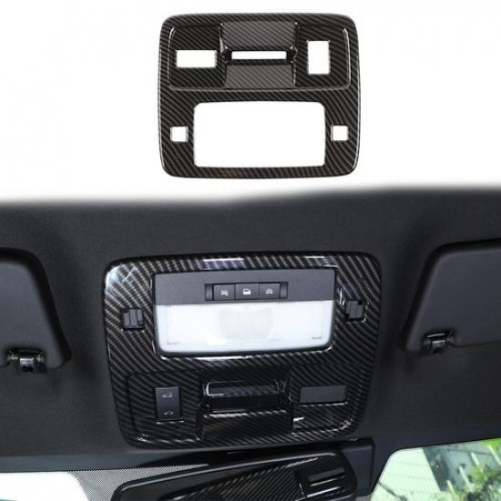 Car Front Reading Lamp Light Panel Trim For Chevrolet Camaro 10-15 Carbon Fiber