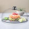 Clear Cake Dome Cover: Cake Stand Cover Food Plate Lid Clear Cloche Bell Cover Cake Dome Round Display Cake Plate Serving Platter Punch Bowl Food
