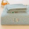 All-Cotton Dorm Bedding Set: Printed Sheets, Mattress Protector, and Pillowcases