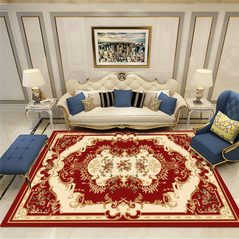 European Style Living Room Carpet Home Sofa Coffee Table Carpet Large Area Carpet Bedside Carpet