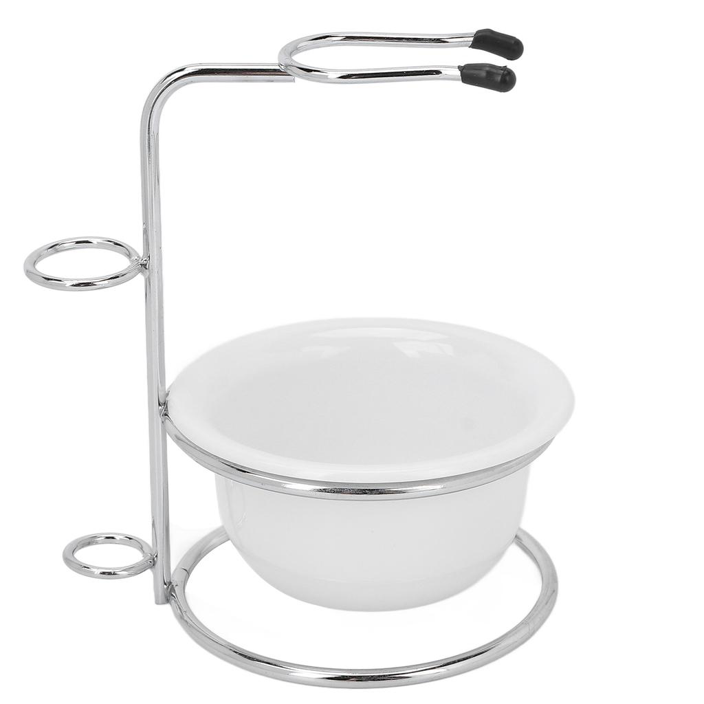 Shaving Stand Bowl Set Professional Shaving Soap Bowl Razor Brush Holder Safety Stand Kit for Men