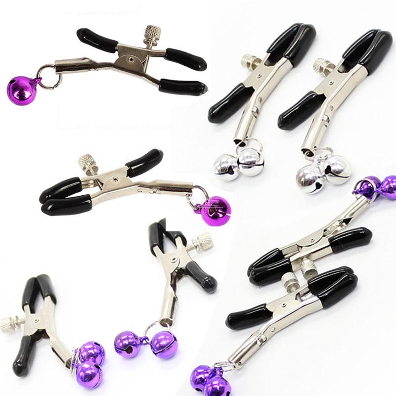Nipple Clamps Adult Novelty Sex Product Metal milk Clip Female Breast clitoris Clip Massage Sex Toys For Couples lover game