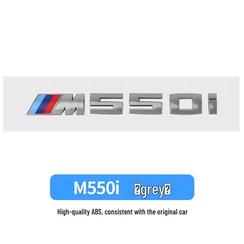 BMW Gray Car Emblem Stickers M330I M340I M550I M240I M530I Rear Modifications
