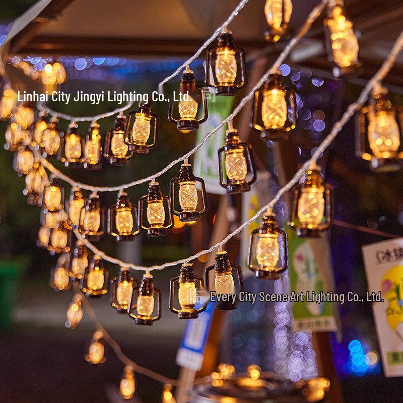 LED String Lights with Colorful Fruit and Lobster Designs, Battery/USB Powered.