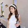 Sunscreen vinyl shell hat women's UV protection sun hat summer empty top face small sun hat beach hat