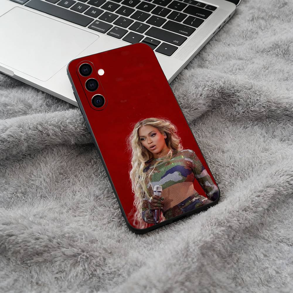 pop diva-B-eyoncé Phone Case For Samsung Galaxy A73,A71 A72,A70,A53,A52,A51,Soft Silicone Black Cover