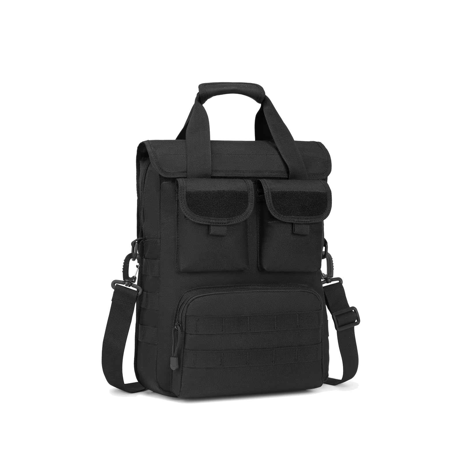 

ArcEnCiel Військова сумка-месенджер B5 на плече тактична для вулиці та бізнесу чорна чоловіча сумка, вертикальна, надміцна, містка, сумка, сумочка, портфель, чорний