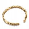 BRACELET Men' Gold Bracelet THICK ROYAL Byzantine Weave