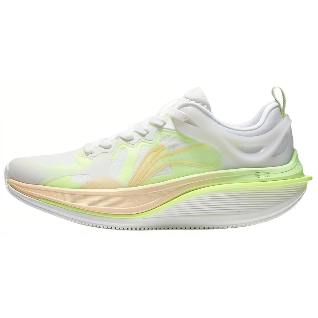 New LINING WuShi 5S 2.0 Running Shoes Men Low Top White/Cyan/Orange ARSS011-5