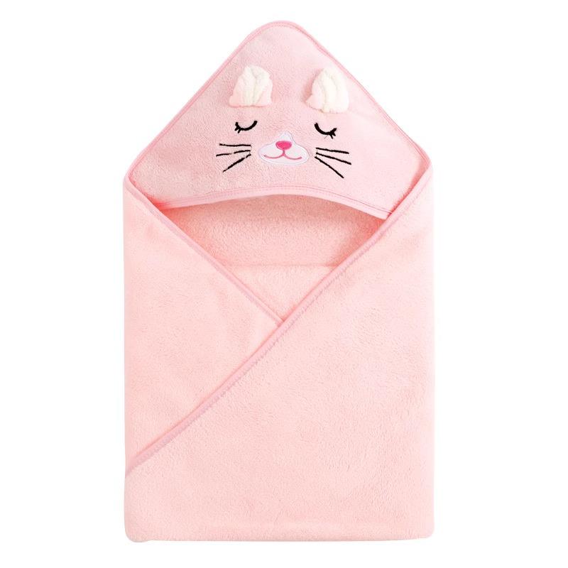 Hooded Quick-Dry Baby Bath Towel & Poncho for Newborns and Kids - Absorbent & Thickened Swaddle
