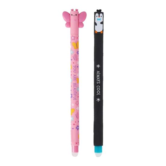 Süße Radierbare Stifte Lustige Bunte Gelstifte zum Schreiben Zeichnen & Listen Glatt Schreibender Stift für Schule Büro Feiertagskarten