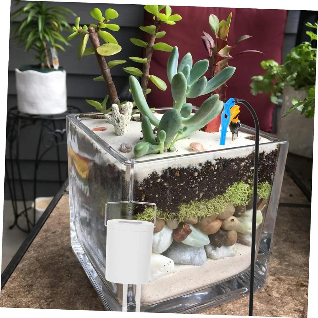 Bomba de rega automática para plantas e flores, dispositivo de irrigação por gotejamento, aspersor doméstico, 2/4/8/16 cabeças, kit de sistema de temporizador de bomba, ferramenta de jardim