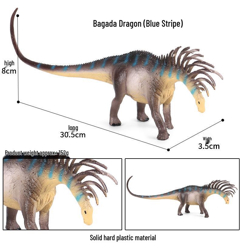 Leaning Forward Spiked Bagada Dragon - Solid Static Dinosaur Model Toy & Decoration