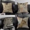 Newspaper Luxury Cushion Cover Pillowcase Ultra Soft Skin Friendly Fabric Cloud Like Comfort Concealed Zipper