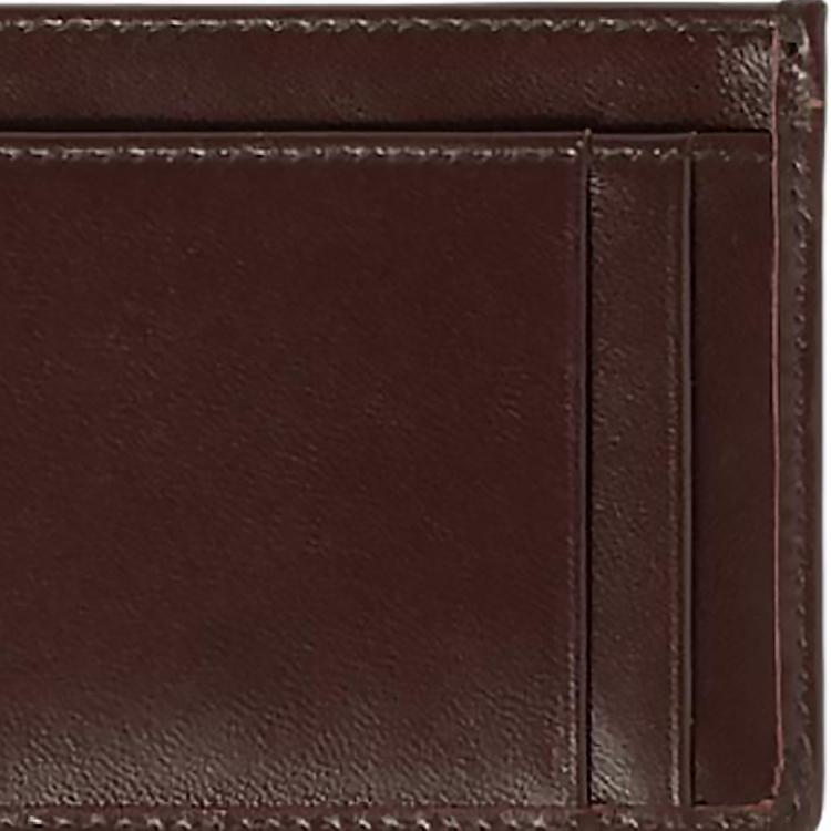 MIU MIU Matelassé Metal Letter Quilted Pattern Quilted Nappa Leather Card Holder Women's Heathered Wood Color