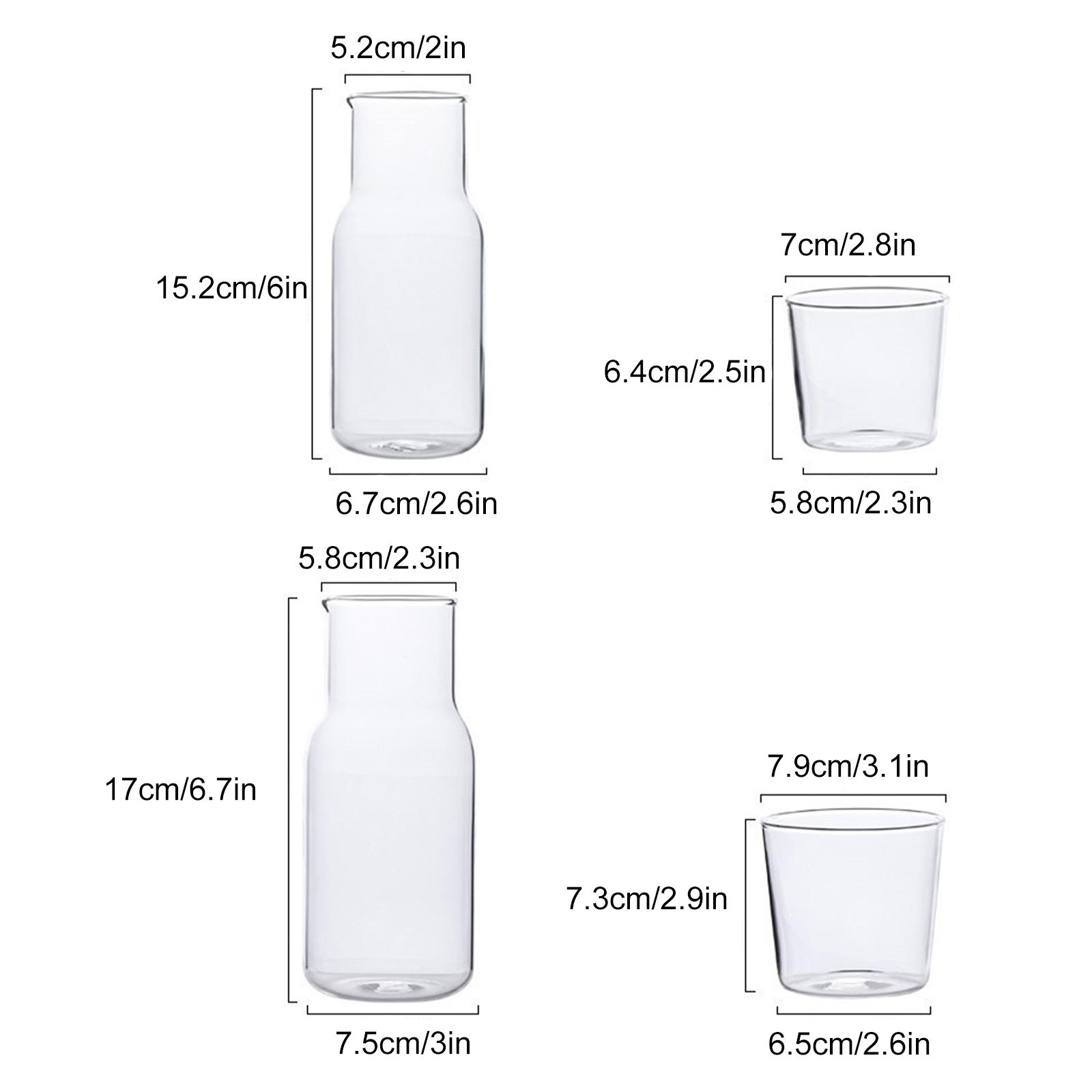 

Glass Pot One Cup Set Glass Coffee Milk Cup Transparent Simple Drink Pot Type 1