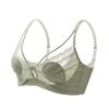 Breathable hole latex thin gathered rabbit ears no steel ring lace bra cover ultra-thin