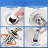 2er-Pack Edelstahl Pop-Up Waschbecken-Abfluss-Sieb – Herausnehmbarer Korb! Verstopfungssicherer Haarfänger für Badewanne/Dusche/Waschbecken