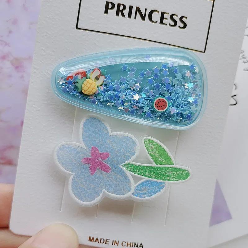 

2PC Sweetly Flower Hair Claw Side Clips for Women Girls Kids Child Hairpin Gift Hair Accessories Headwear Ornament