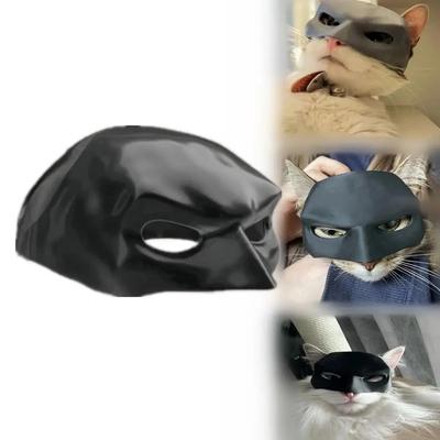 Neue Schwarze Fledermaus Katze Rächer Maske Niedliche Fledermaus Maske Coole Superheld Haustier Spielzeuge Für Katzen Und Hunde Make-up Maske Partyzubehör