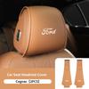 PPWE7 1/2PCS Leather Car Seat Headrest Protective Cover Auto Interior Accessories For Ford Escort KA Flex Everest KA Expedition Falcon
