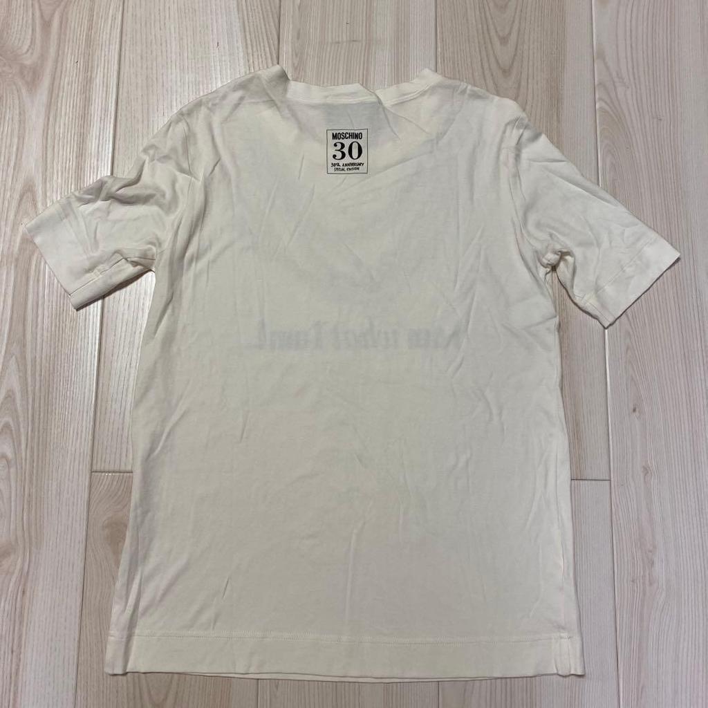 Used MOSCHINO MoschinoRare 30th Anniversary T-shirt Trompe-l'oeil Necklace