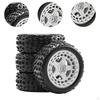 4 Pieces Wheels and Tires 2.7x1inch Replacement for 1/18 2S 223S RC Crawler Lightweight