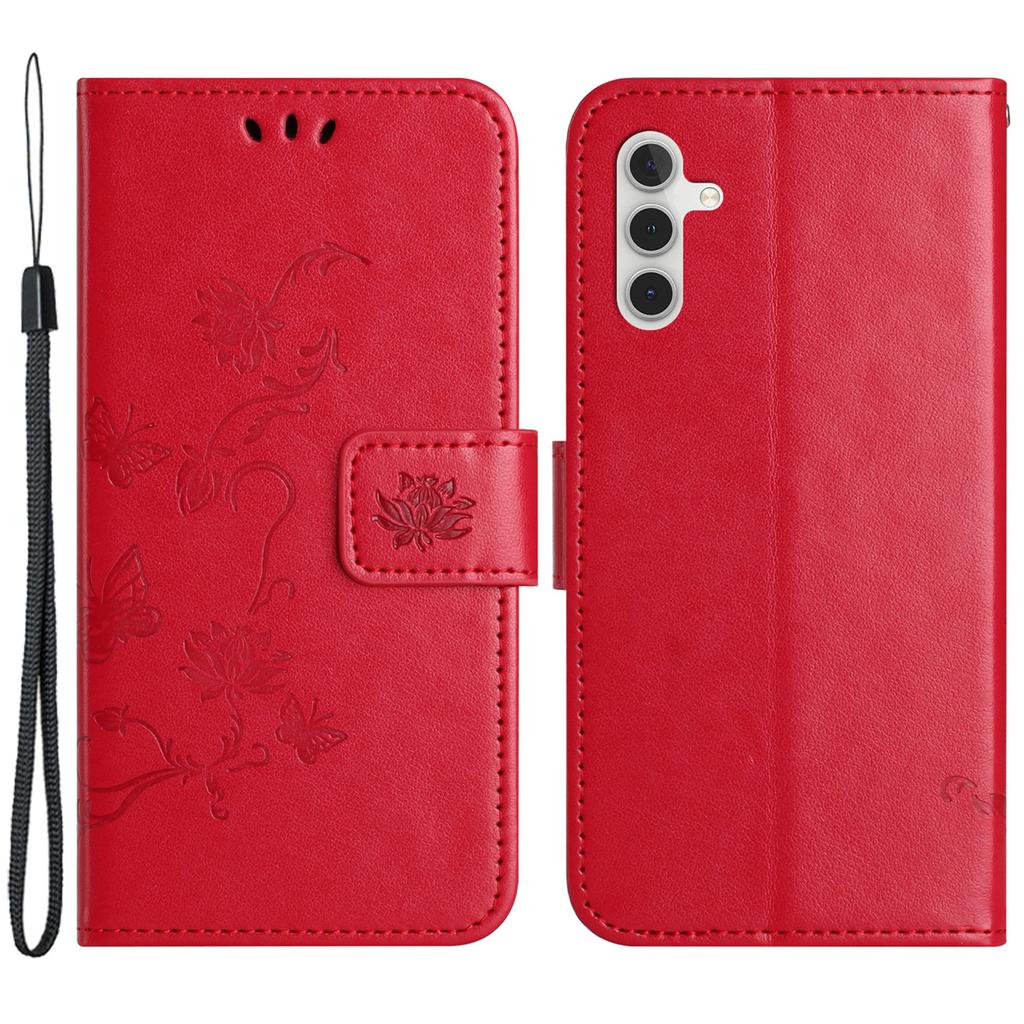 Für Samsung Galaxy M15 5G/F15 5G Flip Wallet Case Schmetterling Blume Leder Handyhülle