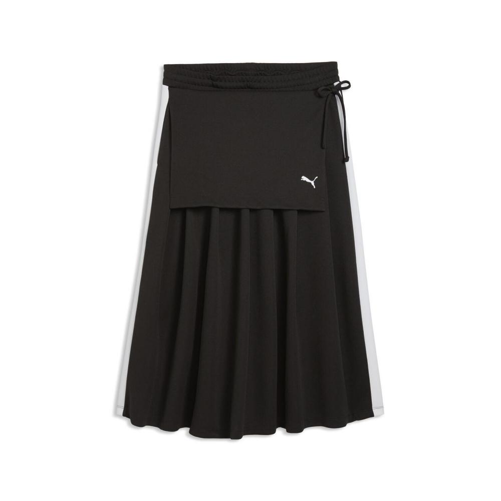 Юбка Puma W T7 midi плиссированная 636872 01bk S