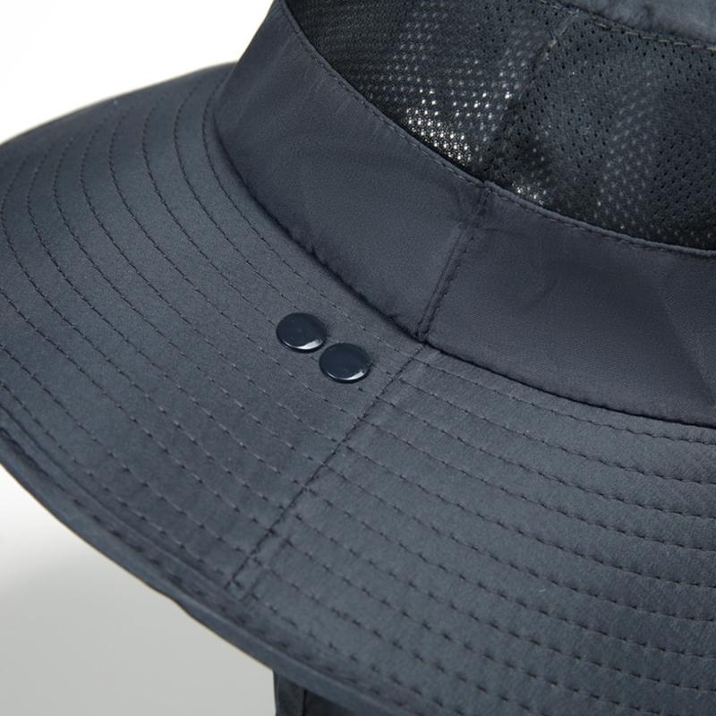 Sun Protective Fishing Hat  Breathable Adjustable Headgear Unisex Meshes Sun Hat for Outdoor Activity Men Women