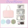 Travel Organizer With Wet Dry Separation For Cosmetic And Toiletry Storage