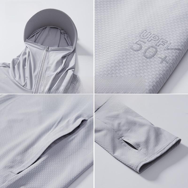 Herre UPF50 Pustende Solbeskyttelse Fiske- og Sykkelhatt med Ansiktsdeksel