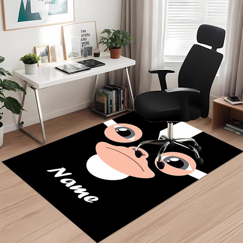Custom Name Gremlins Printed Carpet, for Office Chair Living Room Bedroom Kitchen Room Decor Gifts.