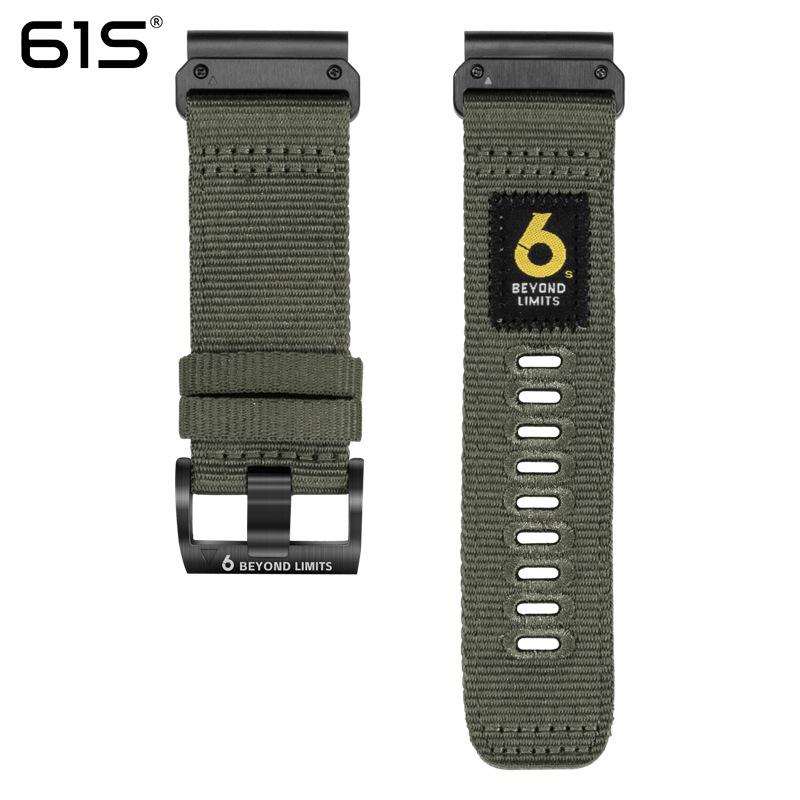 

61S Модернізований швидкознімний нейлоновий ремінець для годинника для Garmin Fenix 8/7X/6X Epix Pro 26mm