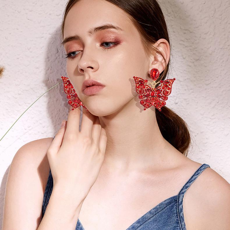 Animal Zodiac Water Drop Butterfly Earrings For Women In Summer