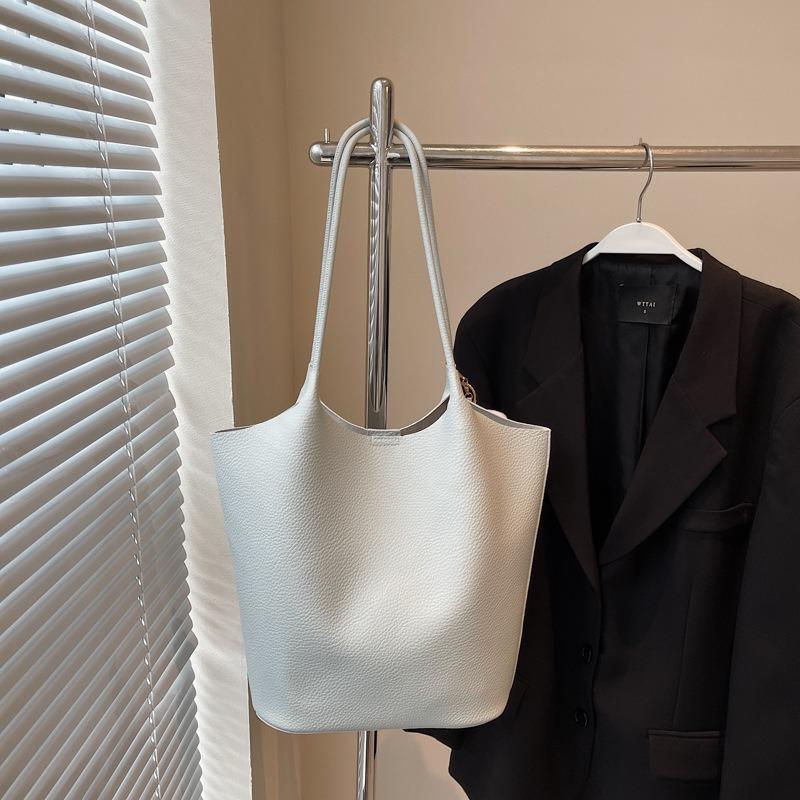 

Ретро сумка-ведро через плечо для通勤, женская, весна и лето, новая модная повседневная универсальная сумочка большой вместимости