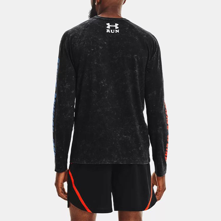 Under Armour Patterned Print Blend Crew-Neck T-Shirt Men Tops Black 1367772-001