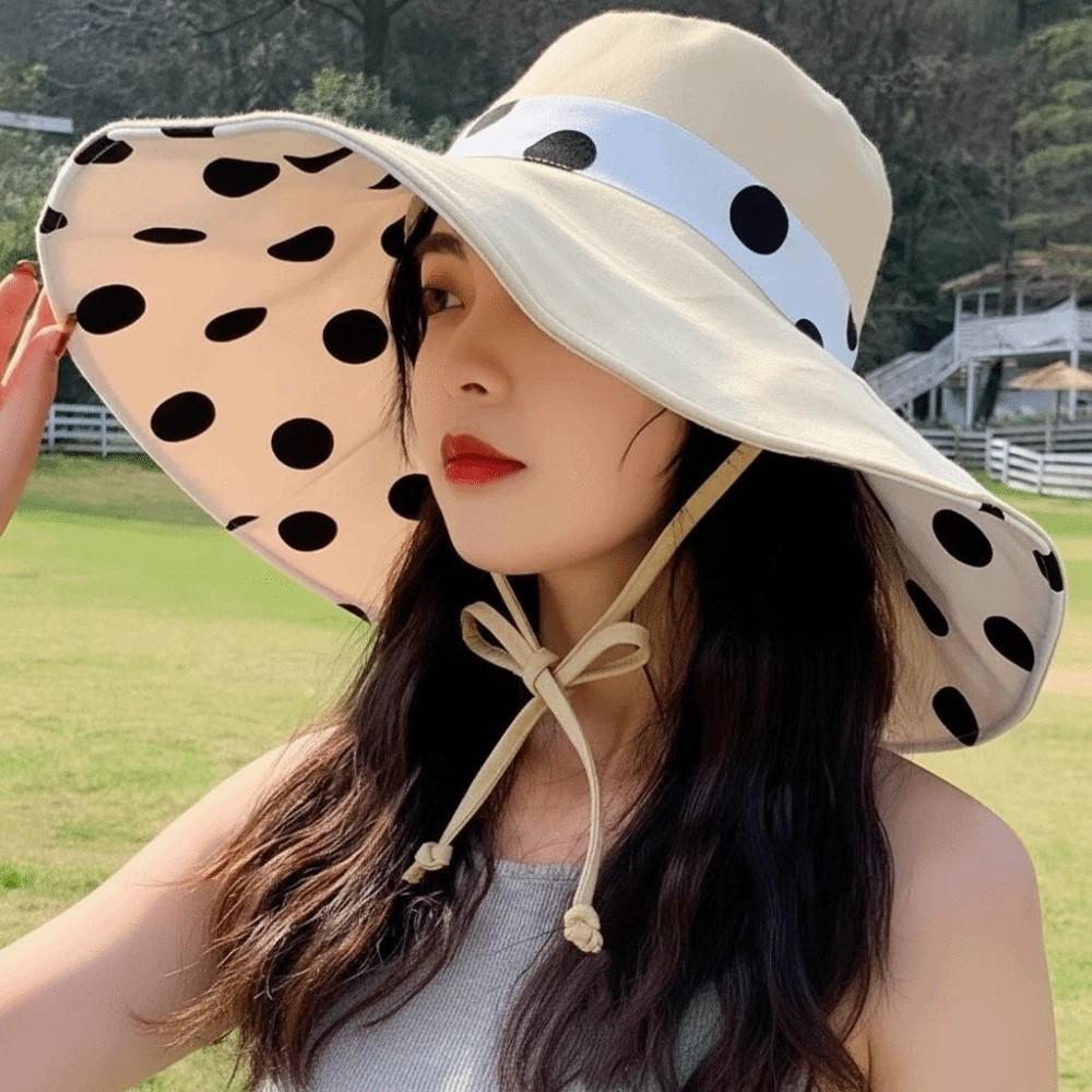 Breathable Sun Hat Wide Brim Visor Cap Fashion Bucket Hat Beach