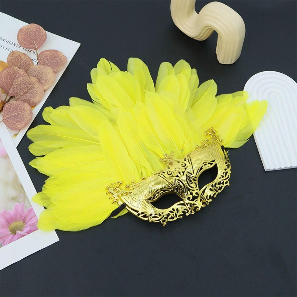 Personality Feather Masquerade Mask Novelty Cosplay Mask Carnival Headpiece  Easter Carnival Party
