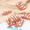 6Pcs 1:12 Dollhouse Miniature Eggs Kitchen Food Model Kitchen Decor